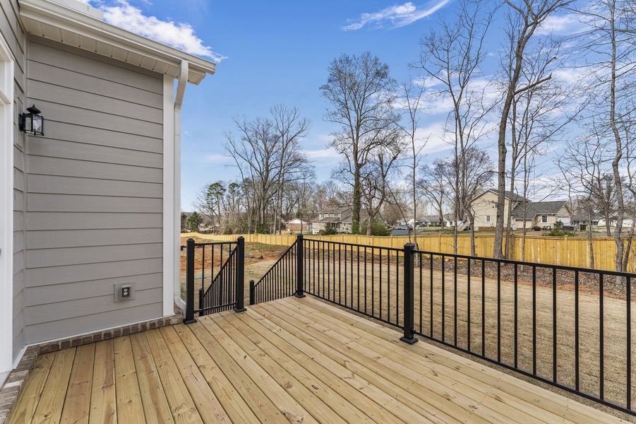 Exterior details and patio area of a home in Suter Estates, Easley (Image 4).