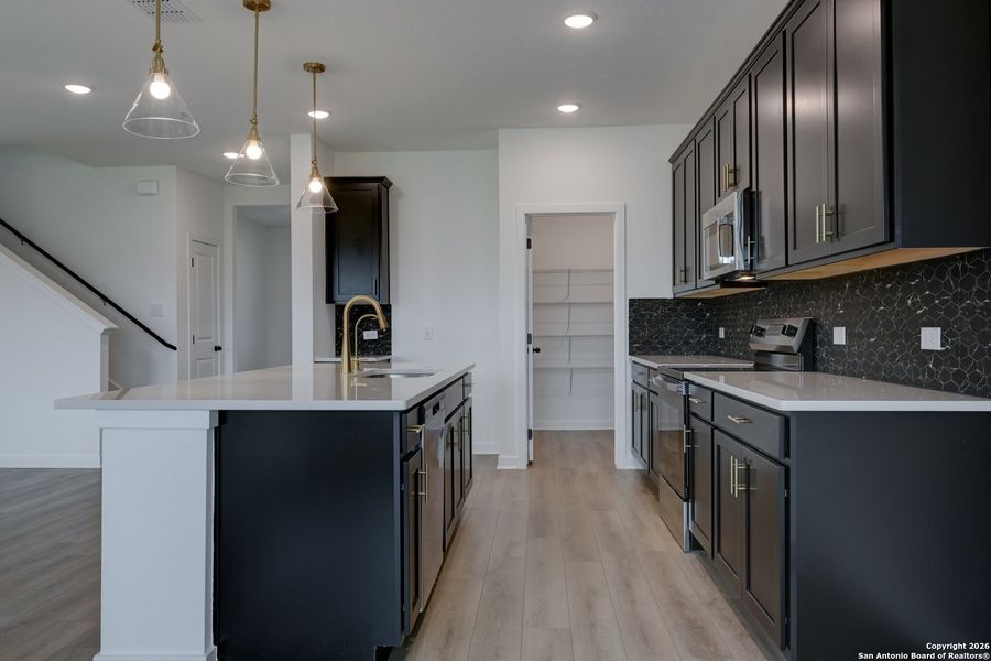 Furnished interior view inside a new home in The Heights at Saddlebrook Ranch 60's, Schertz (Image 9).