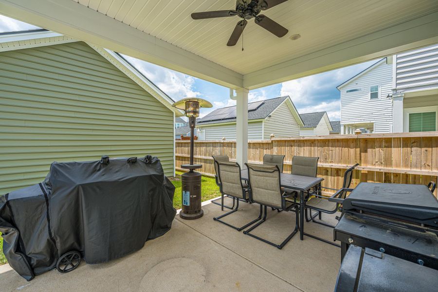 Exterior details and patio area of a home in , Summerville (Image 25). Exterior details and patio area of a home in , Summerville (Image 25).