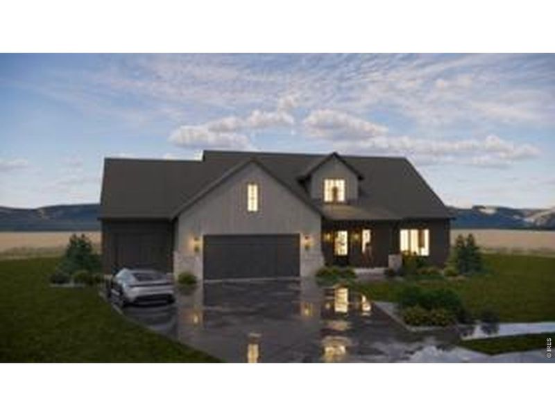 Front exterior of a new home in , Berthoud, CO, highlighting curb appeal (Image 6).