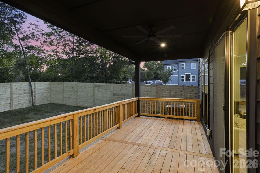 Exterior details and patio area of a home in , Charlotte (Image 28).