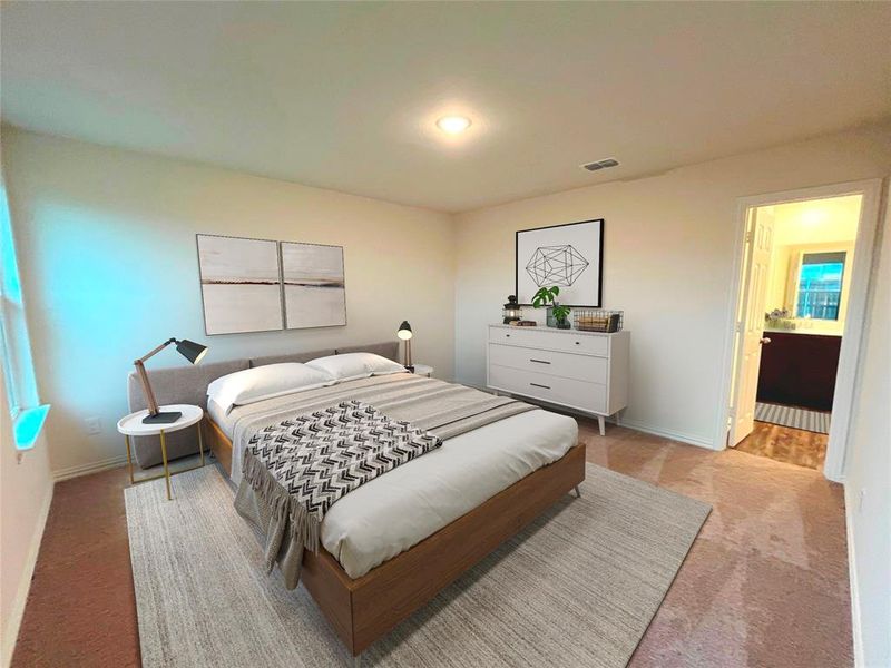 Furnished interior view inside a new home in Labein Villas, Greenville (Image 8). Furnished interior view inside a new home in Labein Villas, Greenville (Image 8).