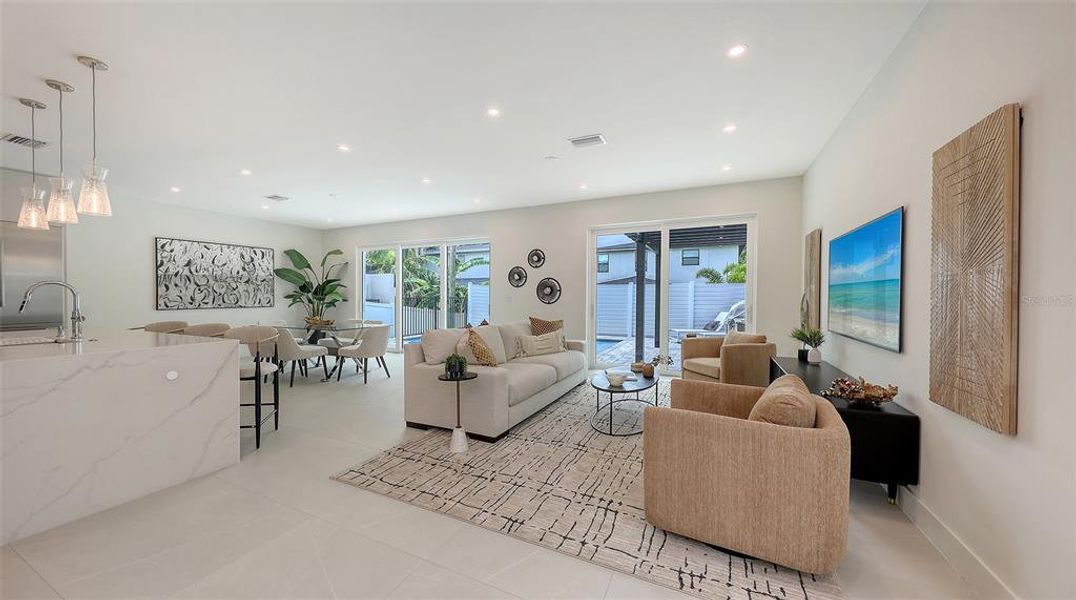 Furnished interior view inside a new home in , Sarasota (Image 3). Furnished interior view inside a new home in , Sarasota (Image 3).