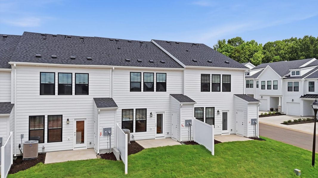 Exterior details and patio area of a home in Gresham Station, Simpsonville (Image 4).