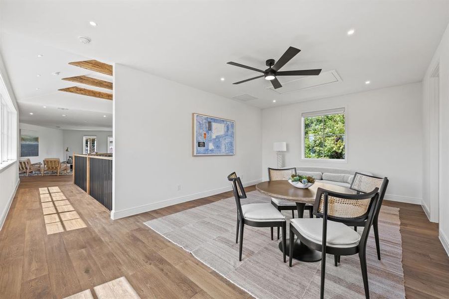 Furnished interior view inside a new home in , Dallas (Image 11). Furnished interior view inside a new home in , Dallas (Image 11).