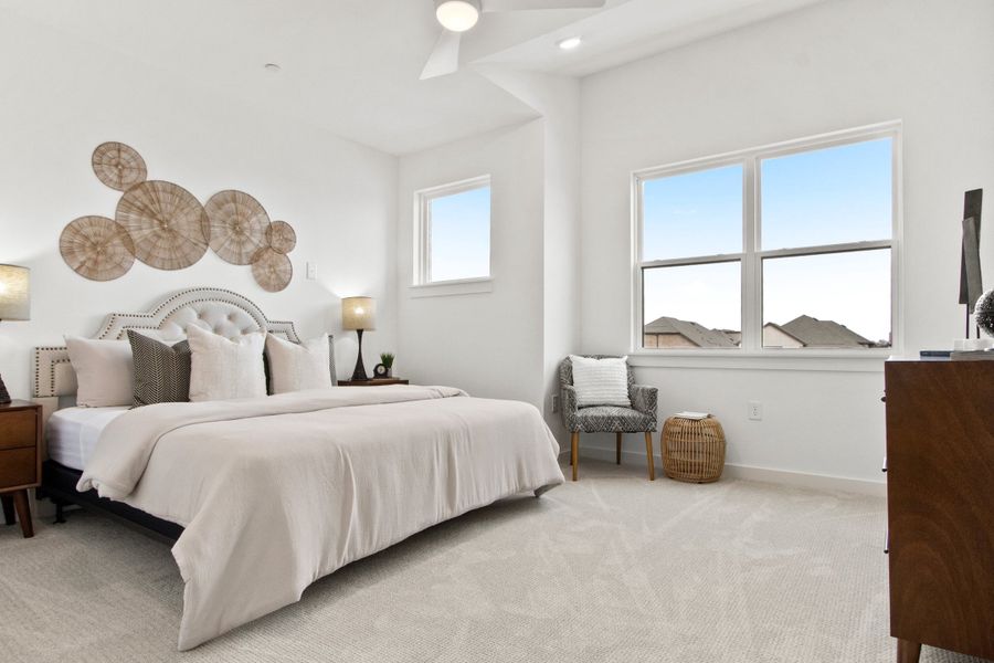 Furnished interior view inside a new home in Willow Grove Townhomes, Melissa (Image 10).