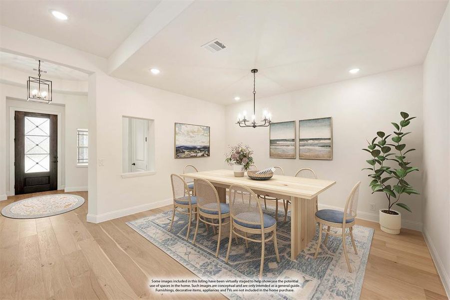 Furnished interior view inside a new home in Windsong Ranch, Prosper (Image 20).