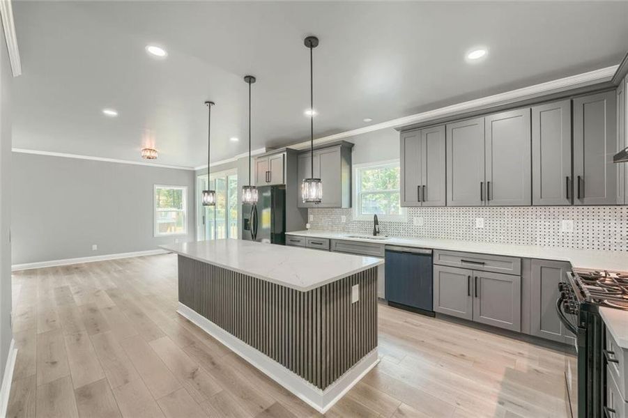 Furnished interior view inside a new home in , Atlanta (Image 6).