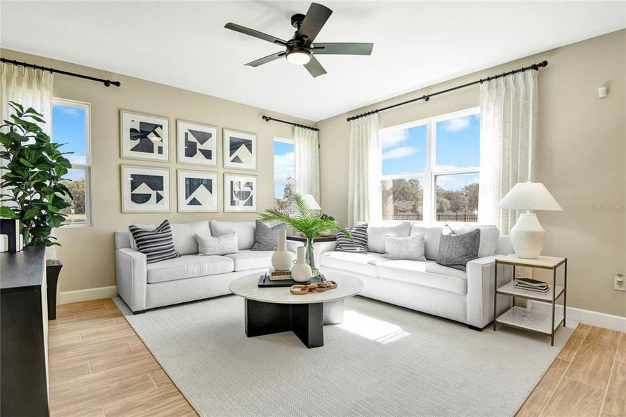 Furnished interior view inside a new home in Seaport Village, Tavares (Image 4).