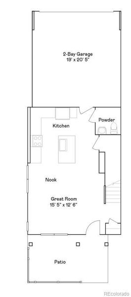 2D floor plan layout of this home in Parterre, Thornton, CO (Image 2).