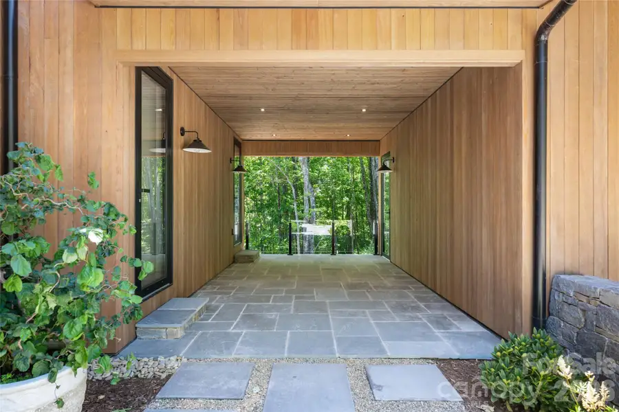 Exterior details and patio area of a home in , Lake Toxaway (Image 20). Exterior details and patio area of a home in , Lake Toxaway (Image 20).