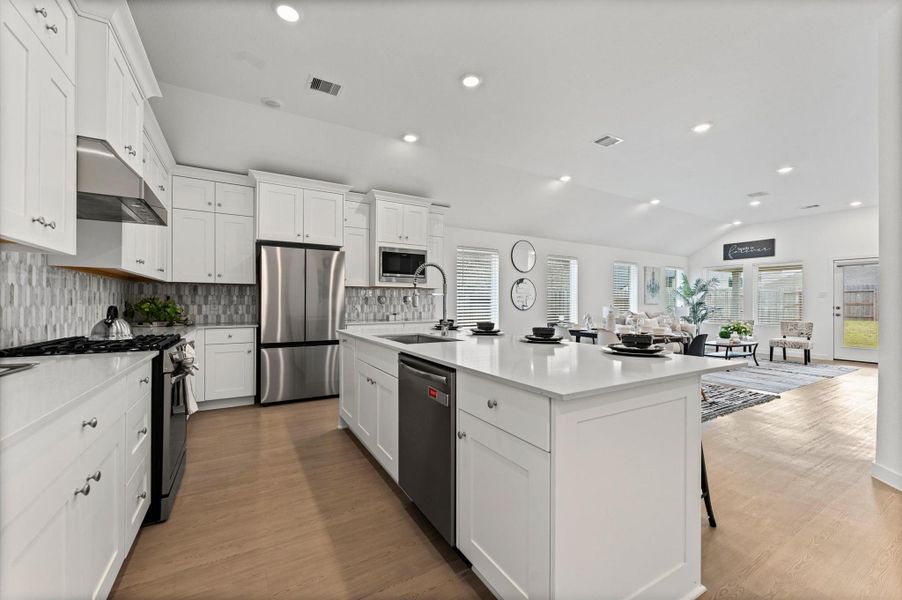 Kitchen with pantry, large island and plenty and storage Kitchen with pantry, large island and plenty and storage