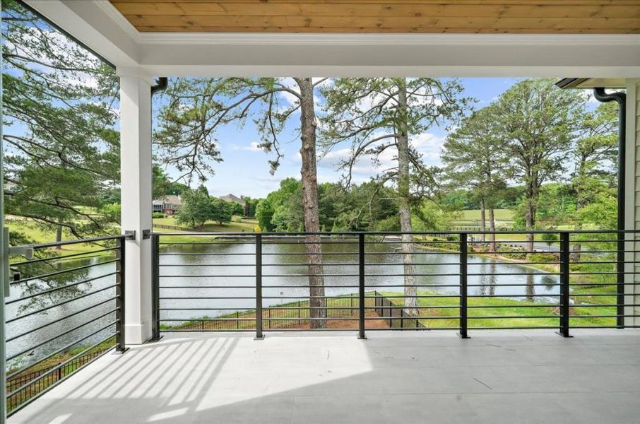 Exterior details and patio area of a home in , Canton (Image 34).