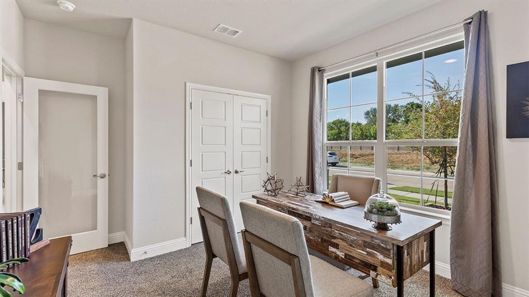 Furnished interior view inside a new home in Eagle Creek, Denton (Image 23).