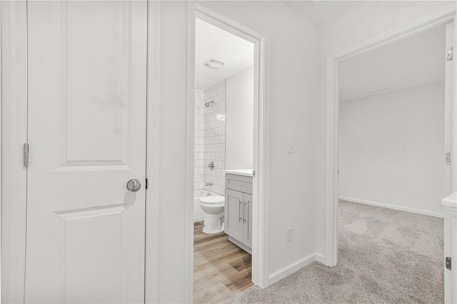 Furnished interior view inside a new home in , Atlanta (Image 19). Furnished interior view inside a new home in , Atlanta (Image 19).