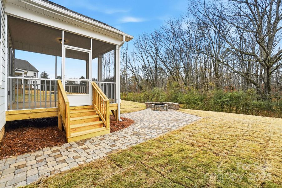 Exterior details and patio area of a home in Waterford Commons, Rock Hill (Image 22).