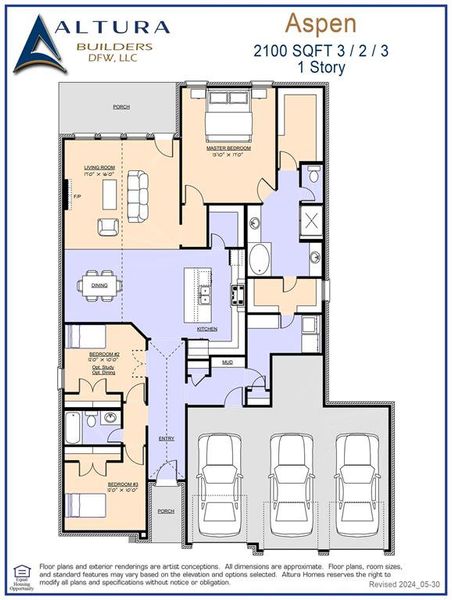 Aspen Floor Plan - Page 1 - Heath Golf & Yacht (Standard)