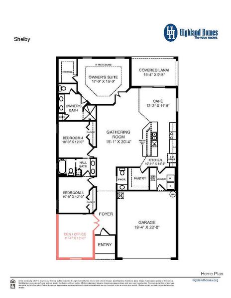 Shelby - Home Layout