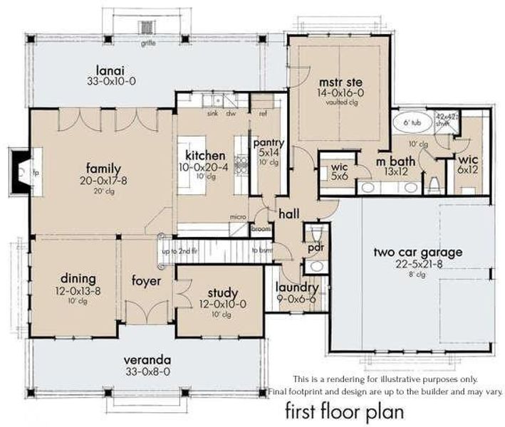 2D floor plan layout of this home in , Cornelia, GA (Image 6).
