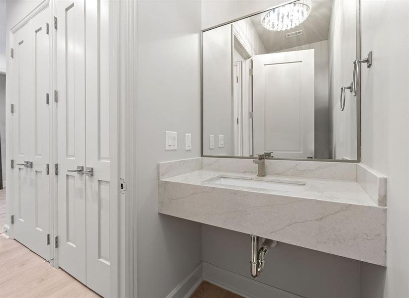 Furnished interior view inside a new home in , Dallas (Image 11).