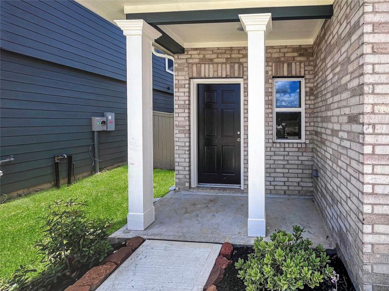 The Mockingbird II- Front Porch. Home under construction. Sample floor plan photo used for illustrative purposes only. Upgrades, selections options, and colors may vary. The Mockingbird II- Front Porch. Home under construction. Sample floor plan photo used for illustrative purposes only. Upgrades, selections options, and colors may vary.