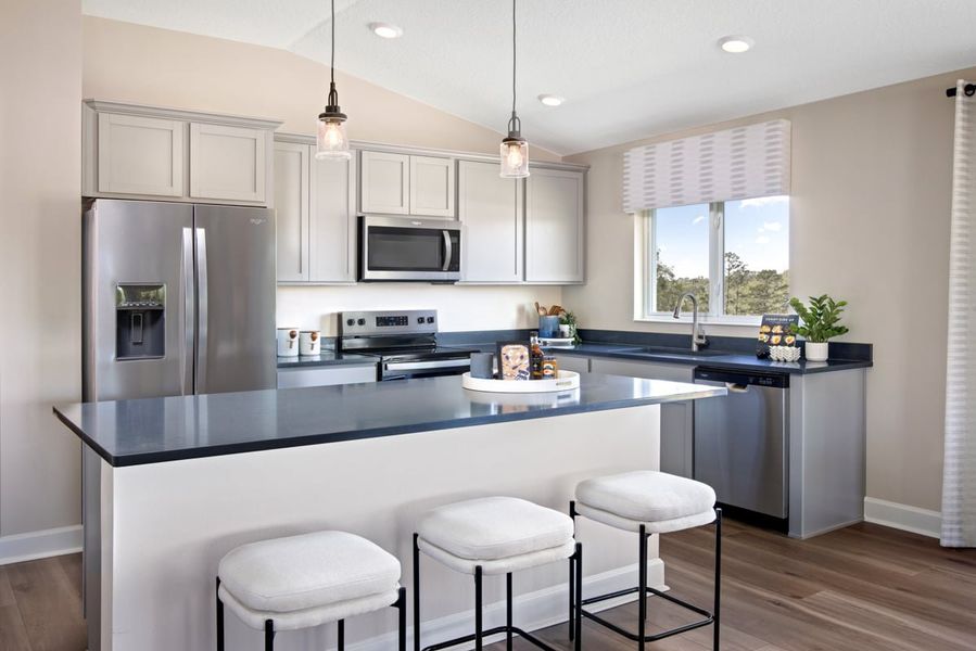 Representative furnished interior of a home built from the 2168 Modeled by KB Home in Hillside at Mount Dora, Mount Dora (Image 6).