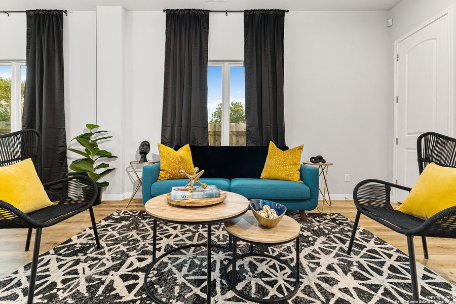 Furnished interior view inside a new home in , San Antonio (Image 10). Furnished interior view inside a new home in , San Antonio (Image 10).