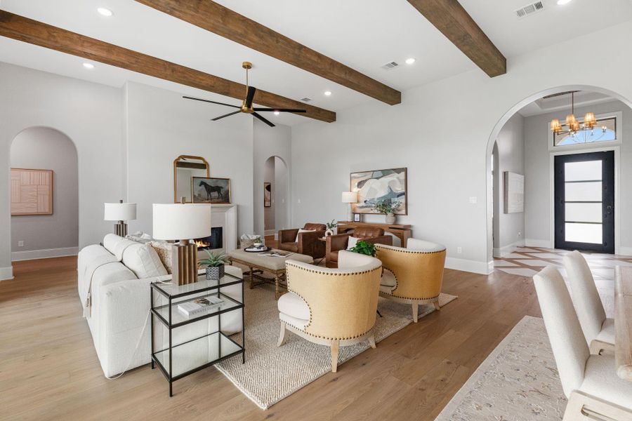 Furnished interior view inside a new home in , Bryan (Image 16).