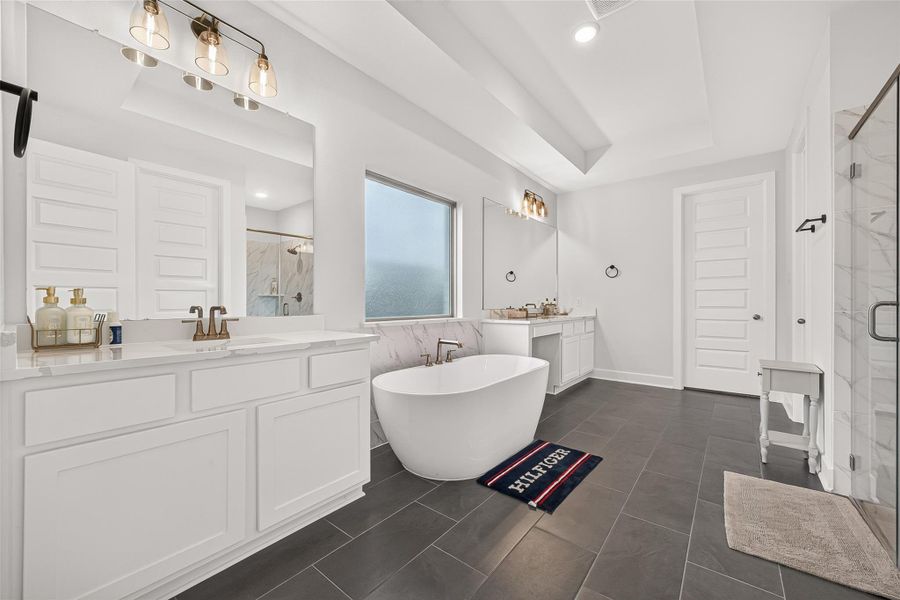 Furnished interior view inside a new home in , Brookshire (Image 7).