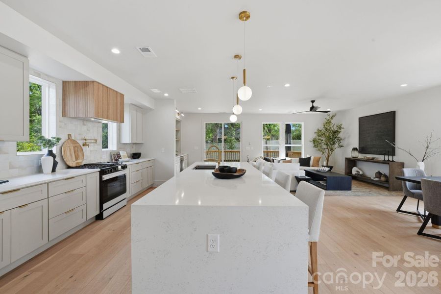 Furnished interior view inside a new home in , Charlotte (Image 14).