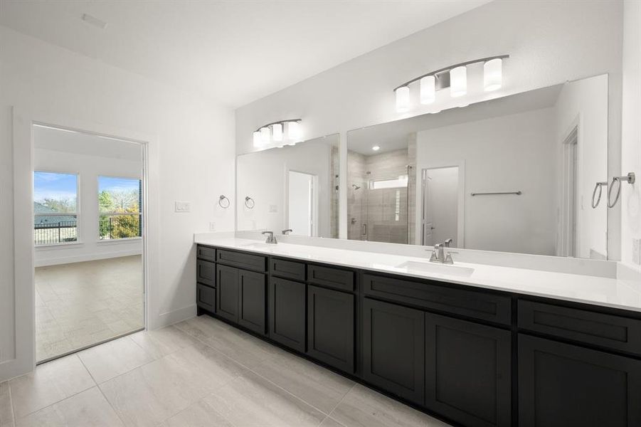 Furnished interior view inside a new home in High Country, Burleson (Image 8).