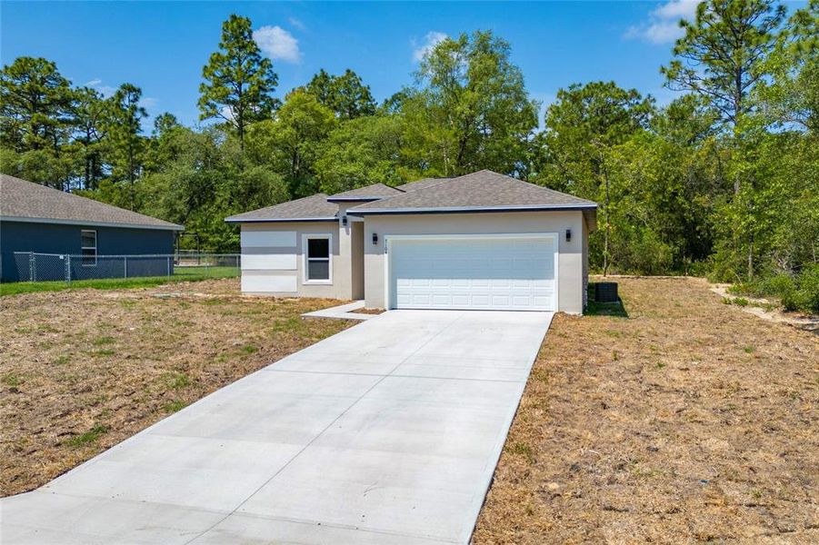 The grass is still in the establishment phase and will soon be green. The grass is still in the establishment phase and will soon be green.