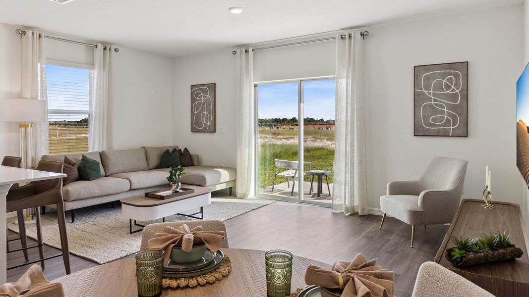 Furnished interior view inside a new home in Summerlin at Hawthorne Ranch, Lakeland (Image 17).