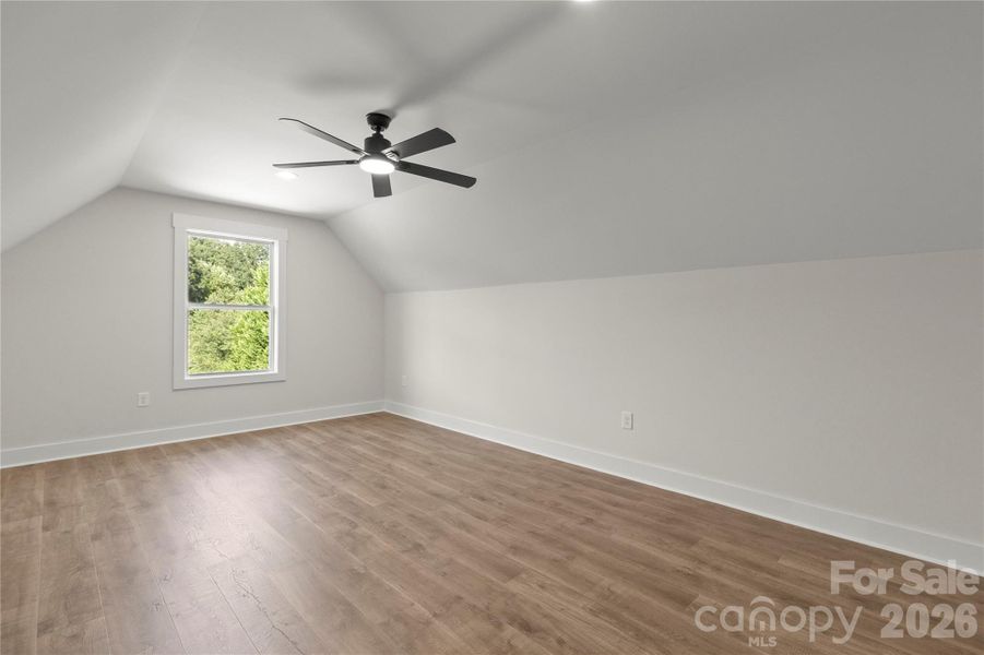 Bonus room over garage. Looking out towards front of home. Has a mini split HVAC system.