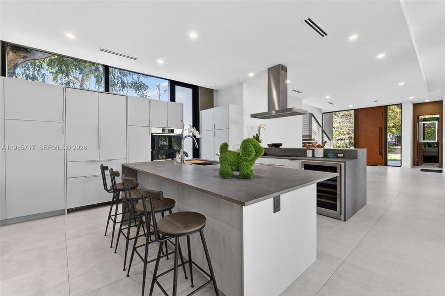 Furnished interior view inside a new home in , Miami (Image 17).