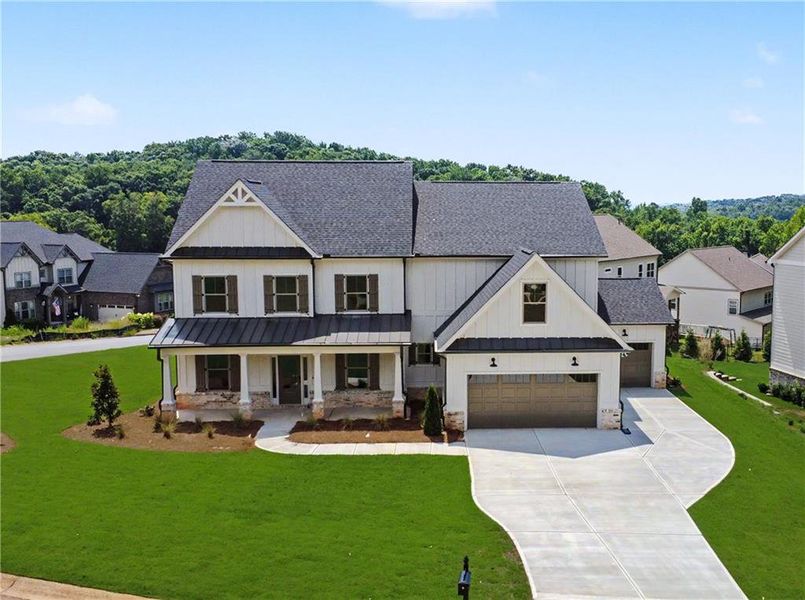Front exterior of a new home in , Jefferson, GA, highlighting curb appeal (Image 26). Front exterior of a new home in , Jefferson, GA, highlighting curb appeal (Image 26).