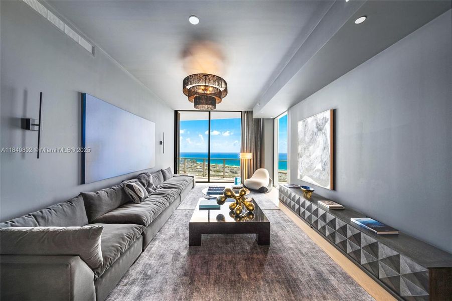 Furnished interior view inside a new home in , Miami Beach (Image 71).