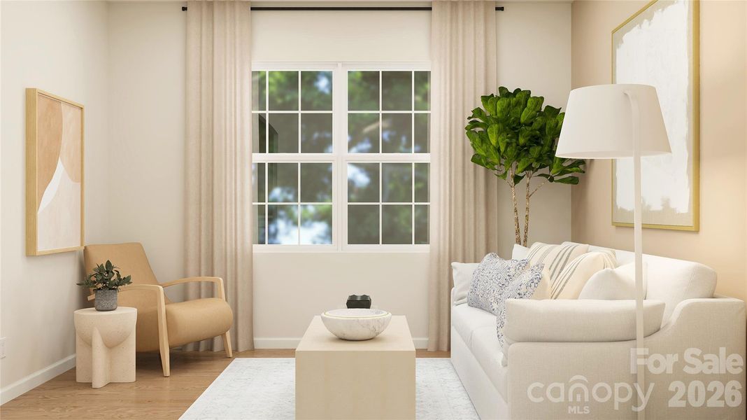 Furnished interior view inside a new home in Redhawk, Belmont (Image 8).