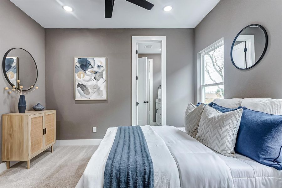 Furnished interior view inside a new home in , Houston (Image 30).