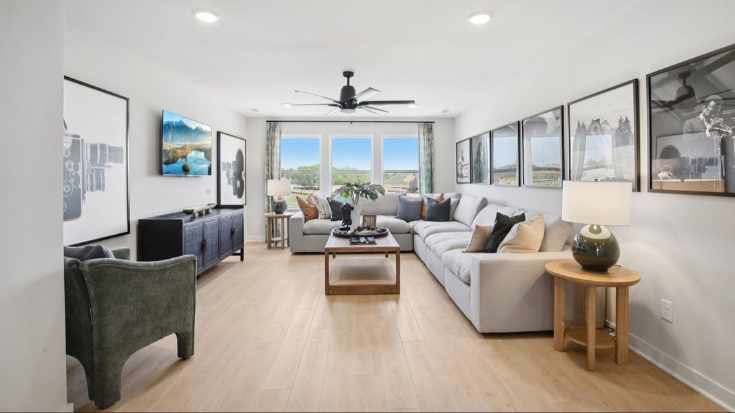 Representative furnished interior of a home built from the Lassiter by DRB Homes in Cottages of Bearwood, Mount Pleasant (Image 38).