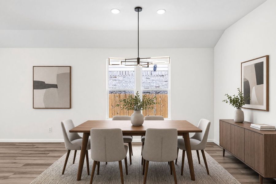 Furnished interior view inside a new home in Santa Rita Ranch, Liberty Hill (Image 5). Furnished interior view inside a new home in Santa Rita Ranch, Liberty Hill (Image 5).