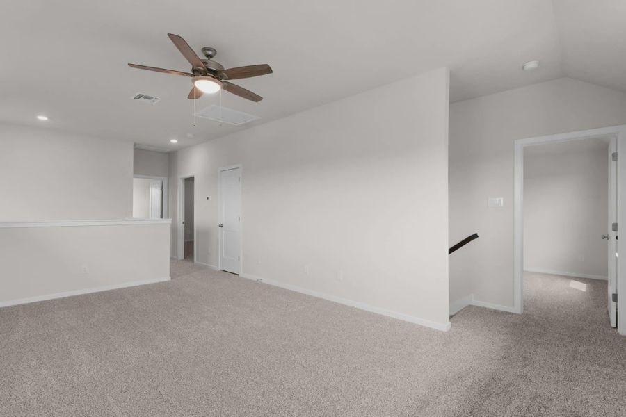 Representative unfurnished interior of a home built from the Madison by Chesmar Homes in University Heights, McKinney (Image 20).