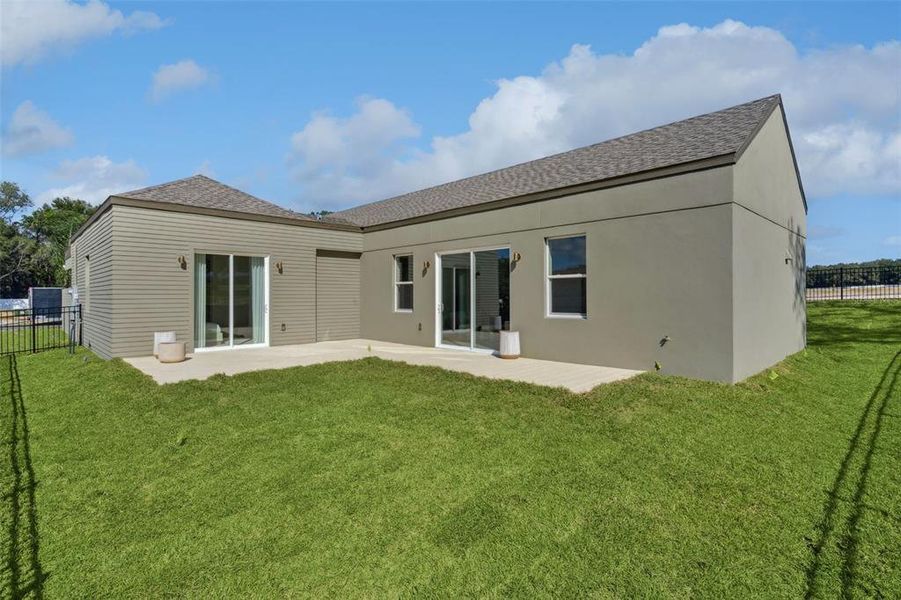 Exterior details and patio area of a home in , Lady Lake (Image 4). Exterior details and patio area of a home in , Lady Lake (Image 4).