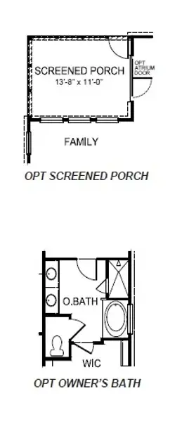 2D floor plan layout of this home in Cottonwood Ridge, Piedmont, SC (Image 5).