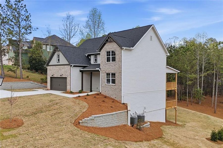 Exterior details and patio area of a home in , Dawsonville (Image 35). Exterior details and patio area of a home in , Dawsonville (Image 35).