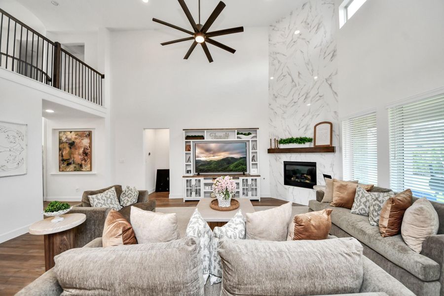 Open and airy living area ideal for everyday living.