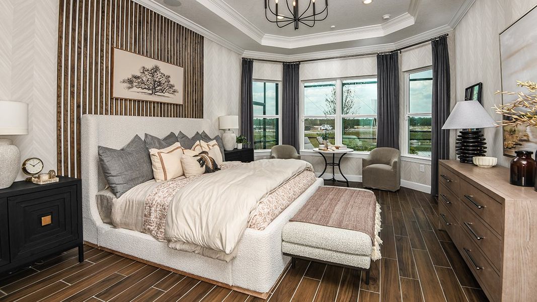 Representative furnished interior of a home built from the Lazio by Taylor Morrison in Esplanade at Westview, Kissimmee (Image 15).