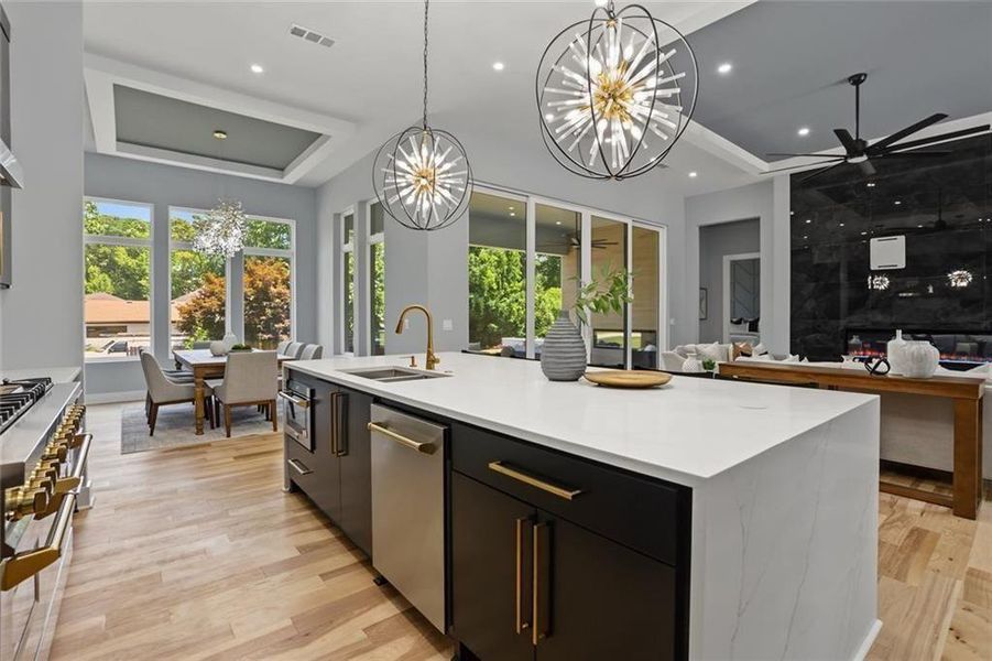 Furnished interior view inside a new home in , Marietta (Image 15).