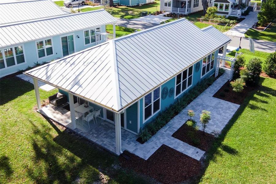 Aerial of rear of home