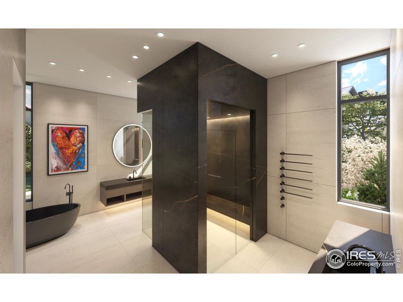 Furnished interior view inside a new home in , Boulder (Image 12).